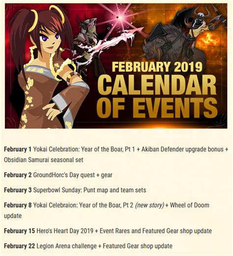 aqw calendar|Event Calendar .